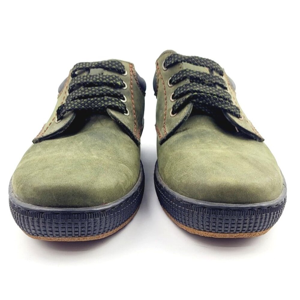 Soft Line Olive Green Lace Up Loafers - Size 8 - Picture 2 of 8